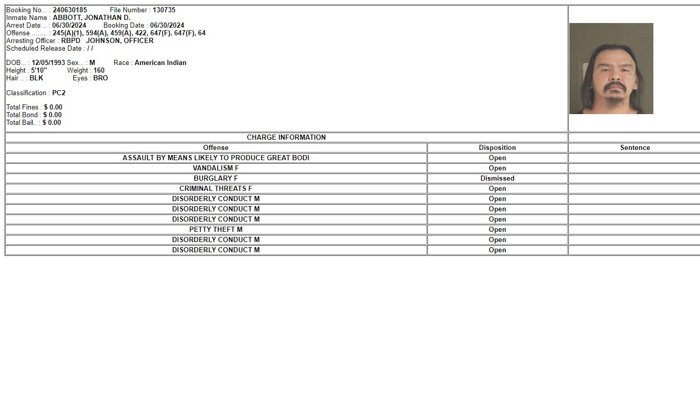 INMATE INFORMATION - Tehama County Sheriff’s Office