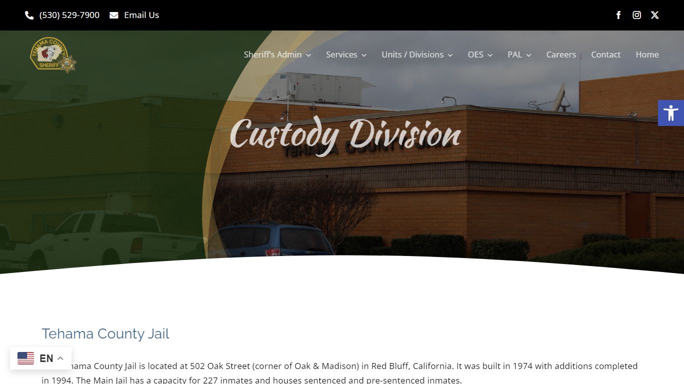 Custody Division - Tehama County Sheriff’s Office